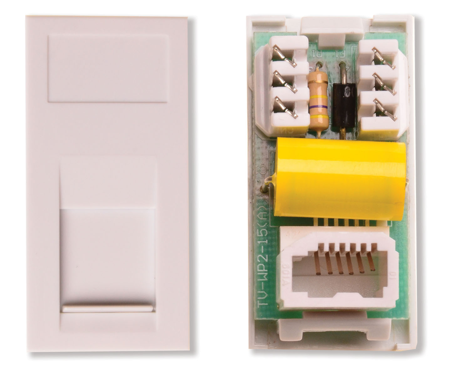 Telephone Socket Slave Module for Modular Wallplates