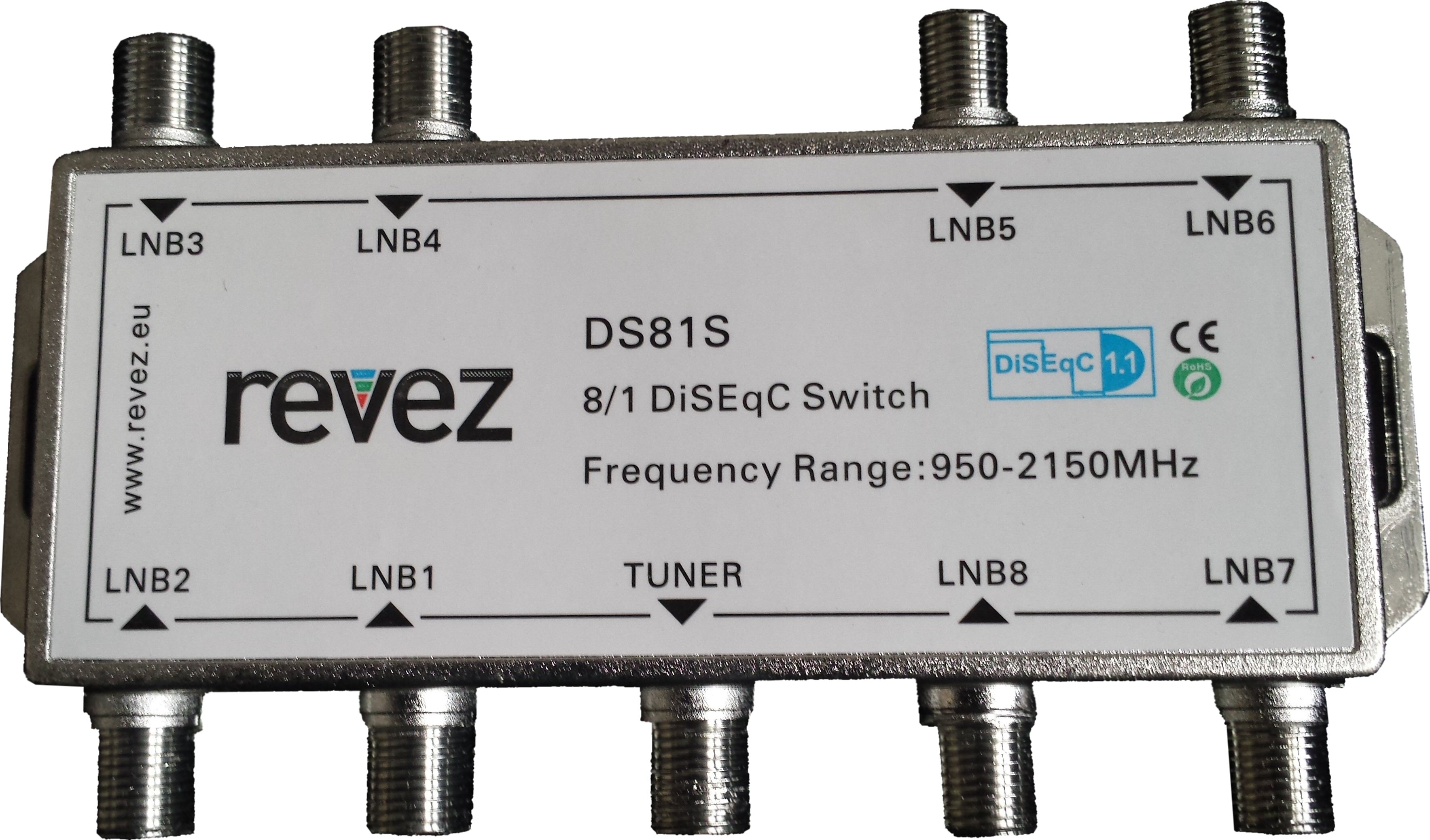 8x1 DiseqC switch to join up to 8 LNBs into a single cable EIRETV.IE!