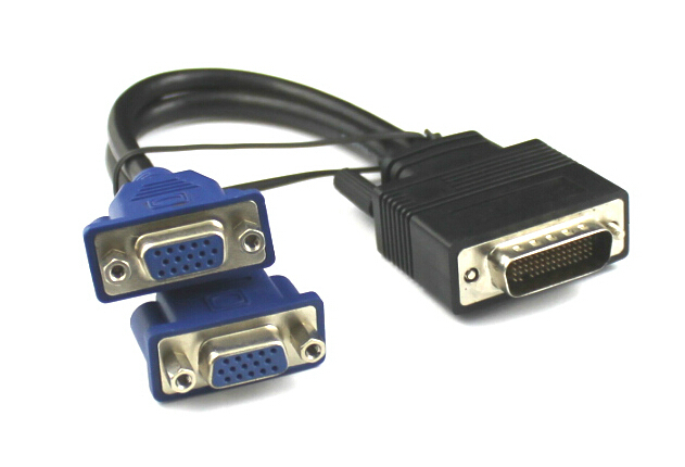 DMS59 59 Pin DVI Male to 2-Port VGA Female Video Splitter 74 blazer wiring diagram 