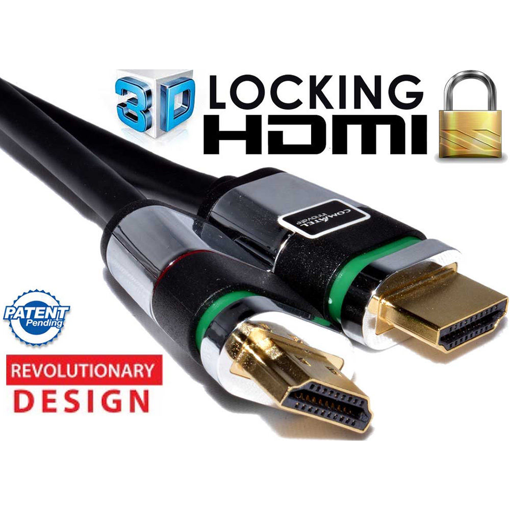 1.5m LOCKING HDMI Shielded Cable 3D TV High Speed With