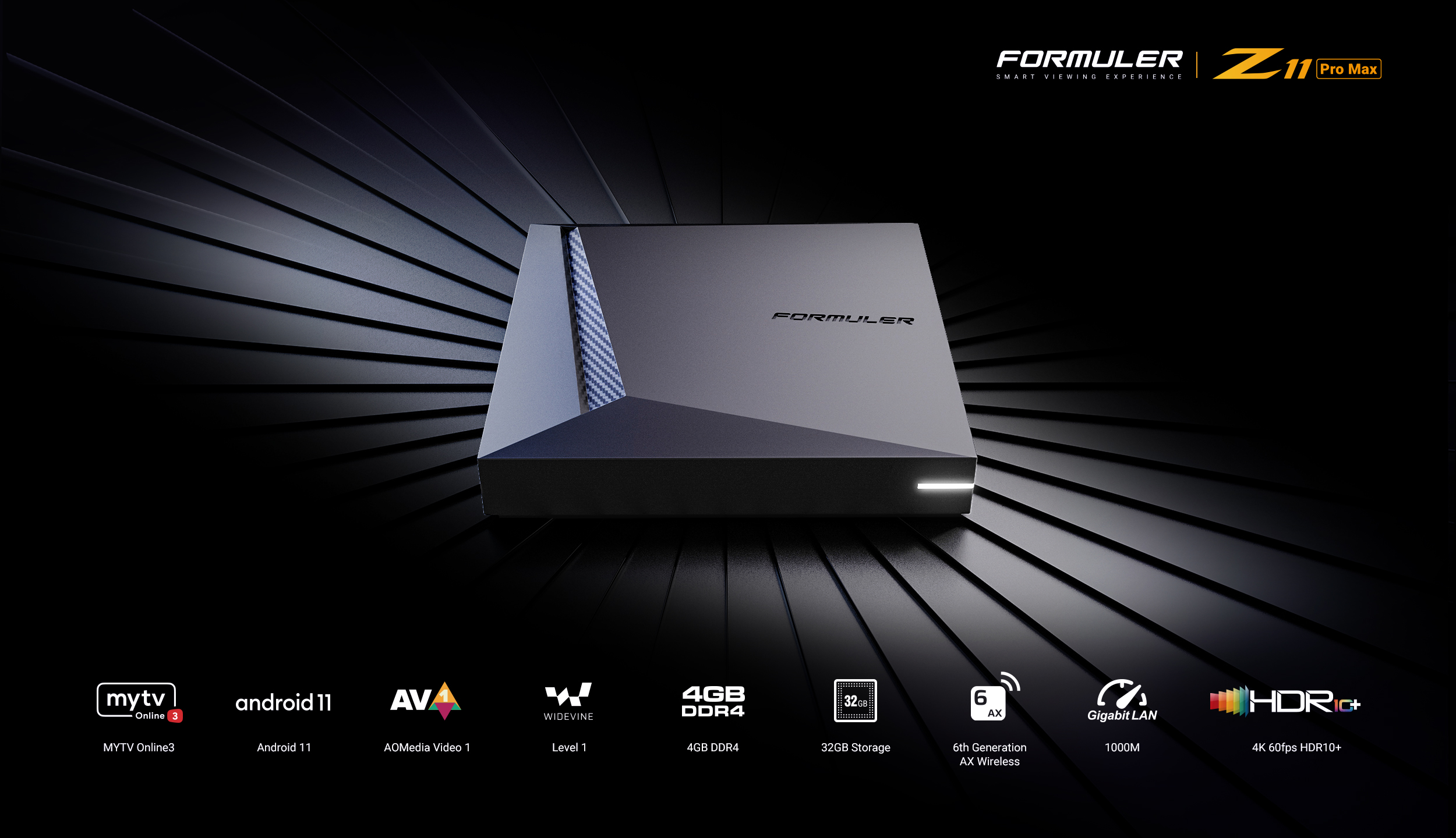 Top of the range box from Formuler Z11 Pro Max BT 1