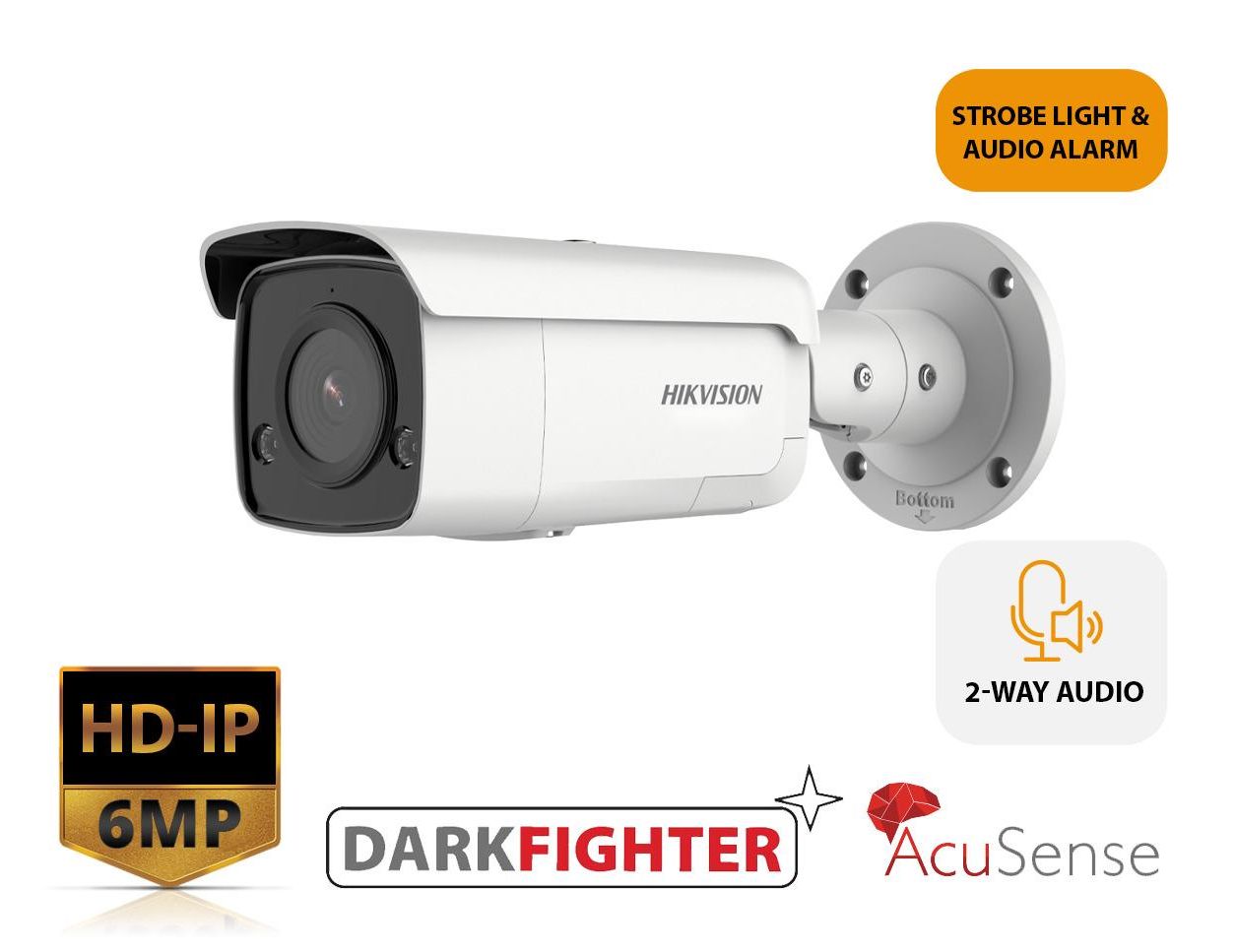 hikvision strobe light and audio alarm